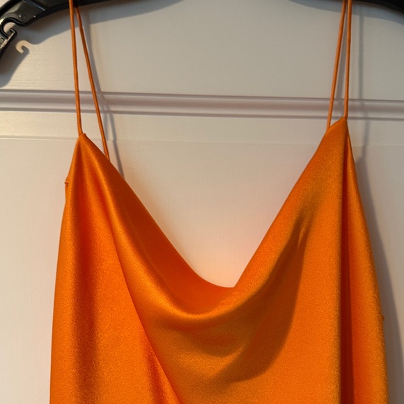 Alice + Olivia Orange Slip Dress - Picture 2 of 5